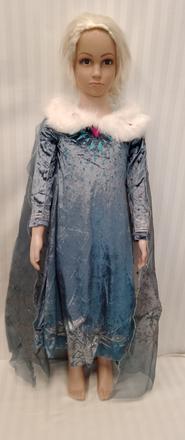 Kostým frozen elsa zamatové šaty, 3-4r, 98-110 cm, 