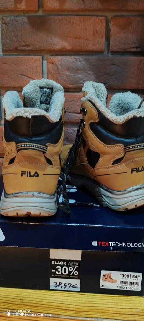 Fila topánky na zimu, fila,39