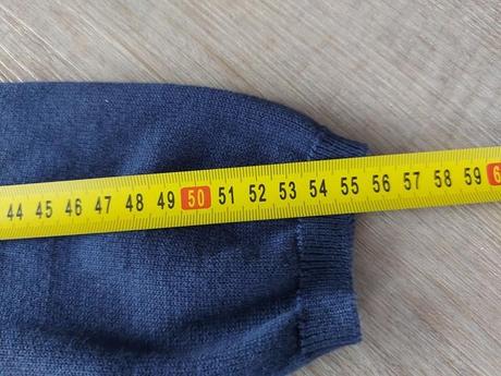 Pletené tmavomodré šaty, 134