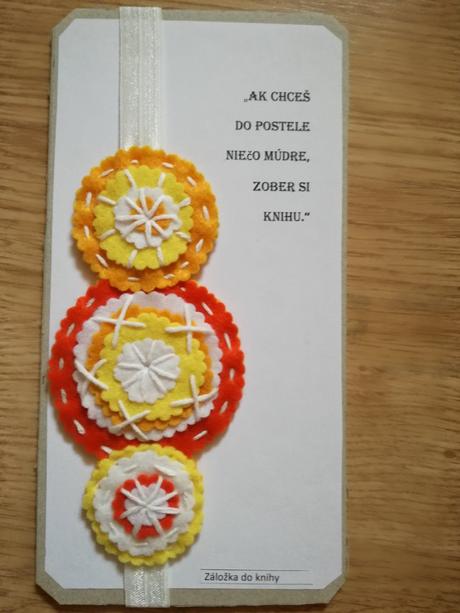 Záložka do knihy s citátom,