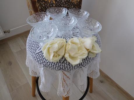 Poháre sklenené -6 ks, možné použitie na zmrzlinu, 