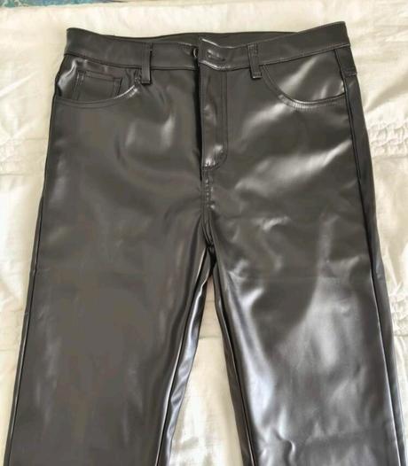Nohavice koženkové elastické, xl