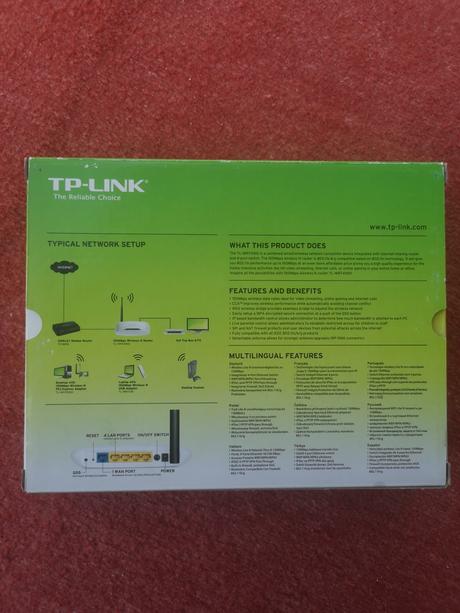 Tp-link router tl-wr741nd, 