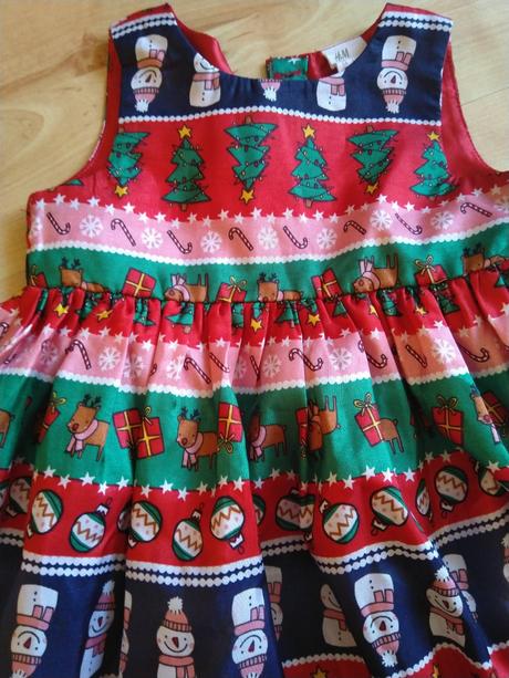 Krásne vianočné šaty top stav, h&m,74