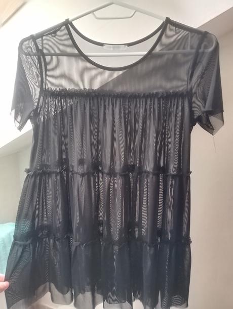 Dámsky sieťovaný top s volánmi, gate,s