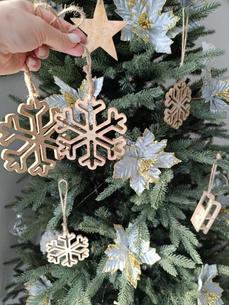 Drevené ozdoby na stromček 6ks, 