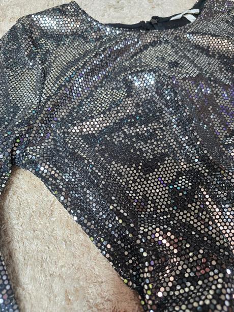 Flitrovane saty, h&m,s