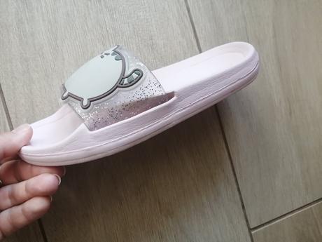 Šľapky plážové, domáce s pusheen mačkou, reserved,31