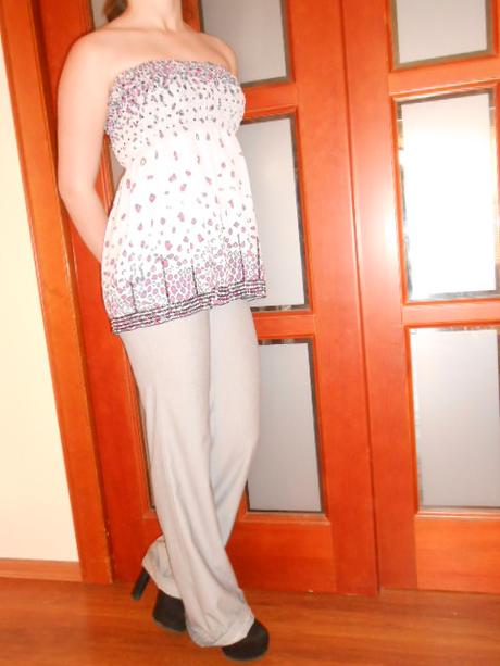 Letná blúzka bez ramienok veľ.s, c&a,s