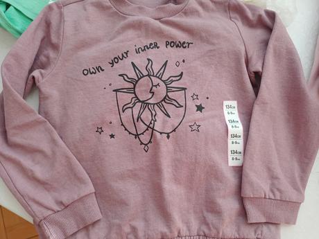 Tričko z dlhými rukávmi, sinsay,134