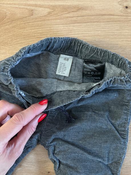 Menčestrové nohavice, h&m,68