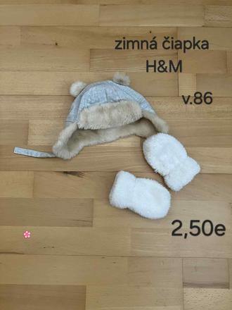 Zimná čiapka, h&m,86