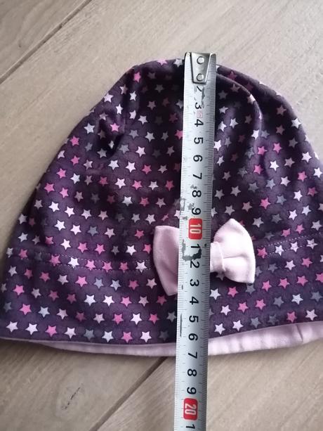 Pohodlná prechodná čiapka s mašličkou a hviezdami, repal,50
