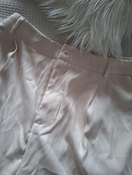 Siroke kremove nohavice, xl