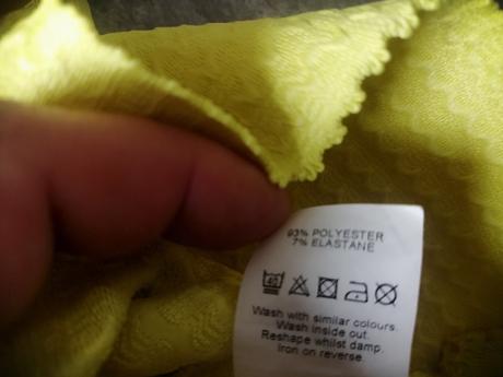 Žlté elastické šaty riverisland, v36, river island,36