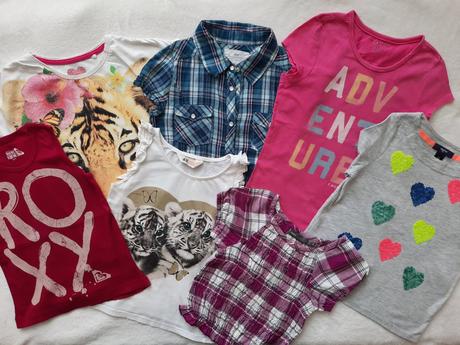 7 x tričko, h&m,122