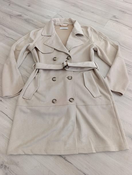 Semišový trenčkot, reserved,m