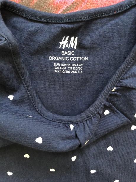 Srdiečkové šaty, h&m,110