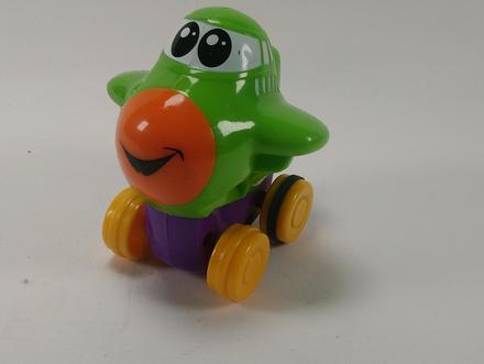 Zelené lietadielko stlač a idem, simba toys, 8 cm,