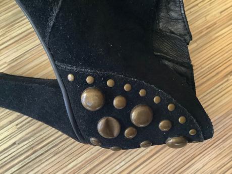 Semišové kožené kotniky, 38