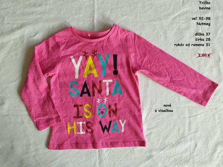 Vianočné tričko, nutmeg,98