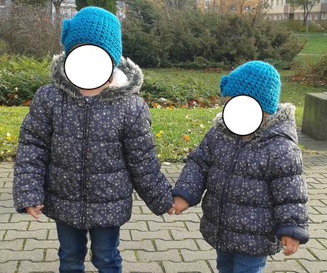 Zimná vetrovka s rukavicami, 3-4r a 4-5r, f&f,98