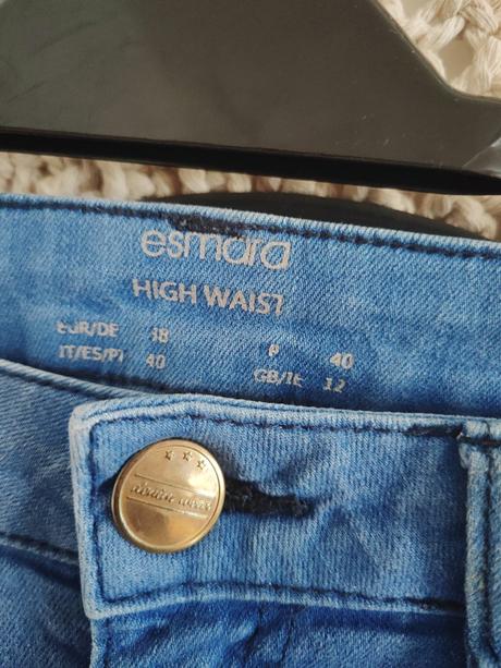 Elastické džínsy s vysokým pásom, esmara,m