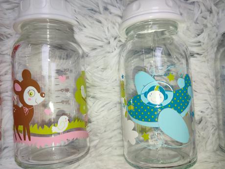 Fľašky sklenené pre dieťa, 