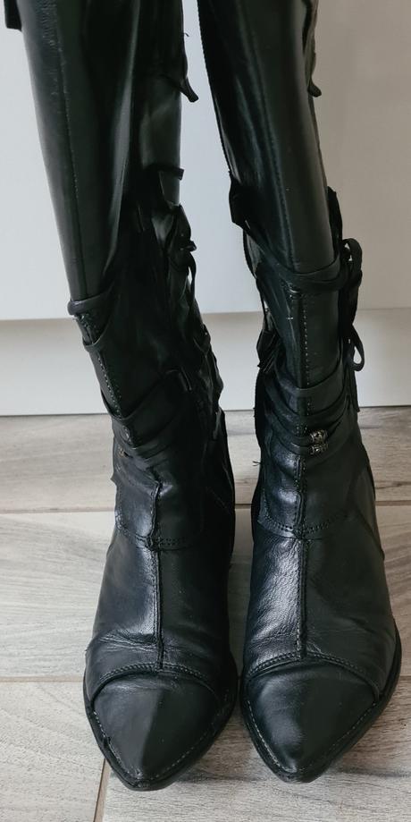 Kožené čižmy bianca, 37