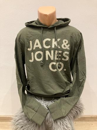 Pánska mikina s kapucňou a nápisom jackjones (l), l