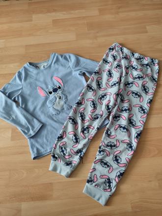 Veľ.134 teplé pyžamo stitch, disney,134