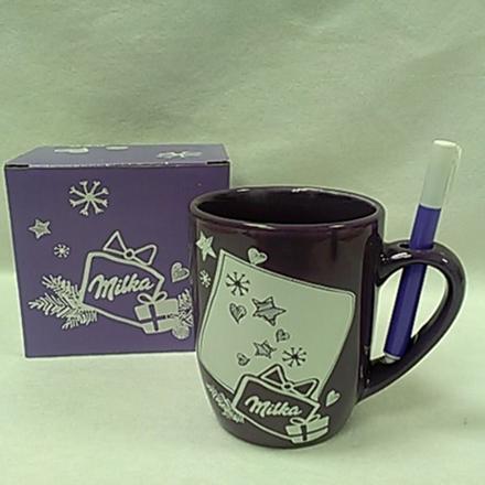 Milka hrnček s popiskou,