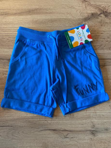 Kraťasy funny monster modre, losan,92 / 104 / 110 / 116