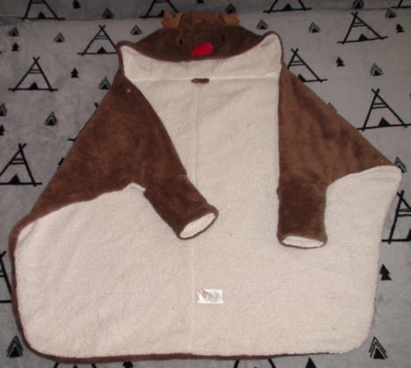 Sobík vianočné pončo/deka na prehodenie veľ.98,