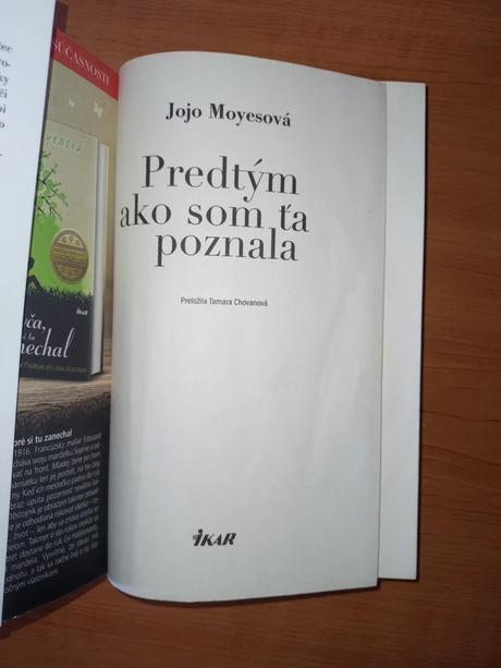 Jojo moyes - predtým ako som ťa poznala,