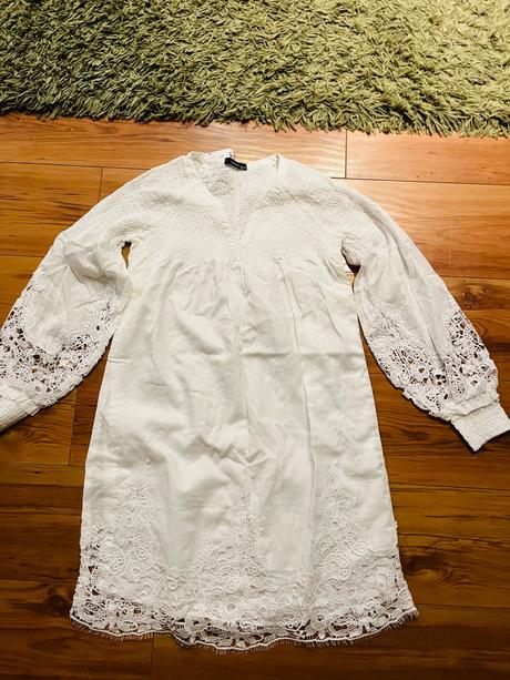 Šaticky s nádhernou krajkou na rukavov, reserved,xs