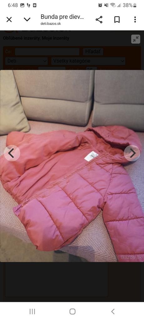 Dievčenská bundička, f&f,128