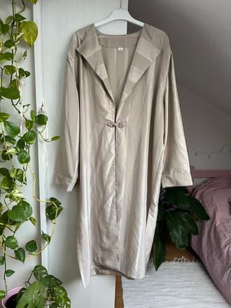 Béžové dlhé kimono/ béžové kimono dámske, cubus,5xl