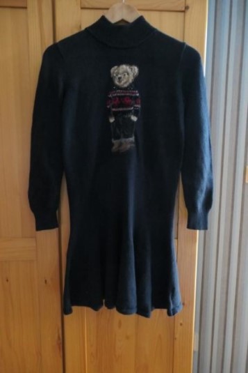 Ralph lauren bear svetrikove saty s medvedom, ralph lauren,164