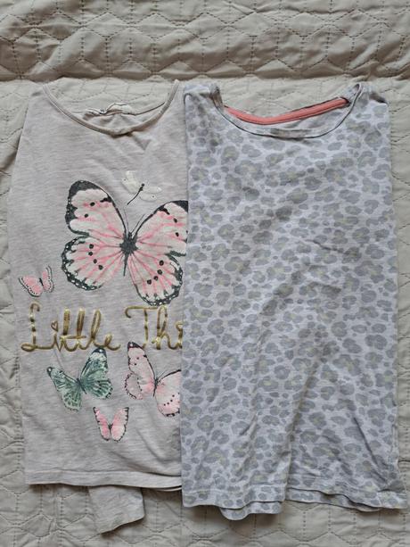 Tričká s dlhým rukávom 6 ks, 128