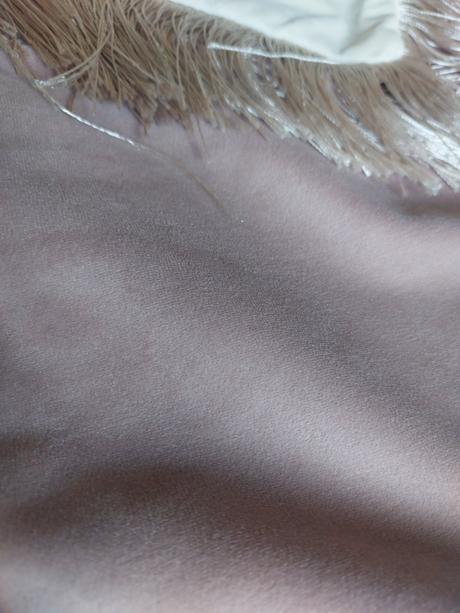 2x luxus zamatova obliecka  krémová a staroruzova, 