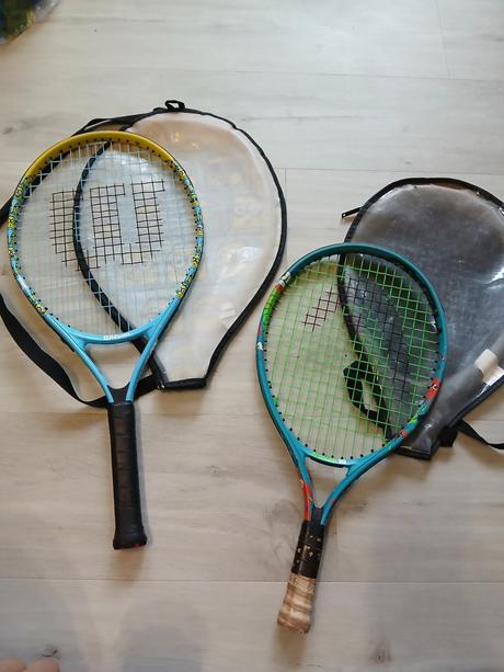 Tenisové rakety v.19 a v.23 2-4r a 6-8r, wilson