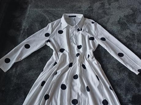 Bodkovane maxi saty v.xl, xl