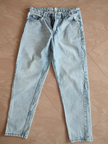 Pánske rifle bershka (straight vintage), bershka,40