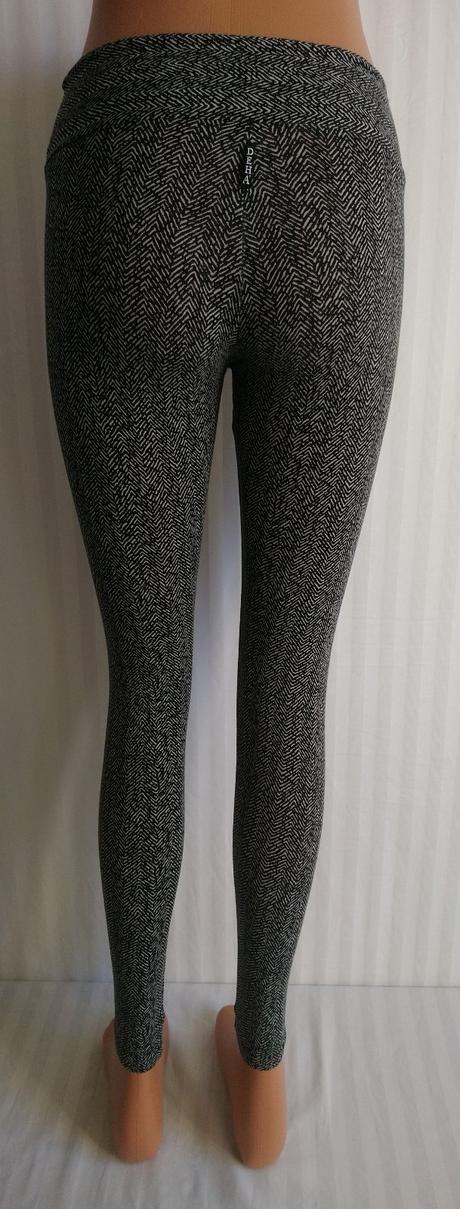 Dámske legíny s čierno bielym vzorom, deha, xs