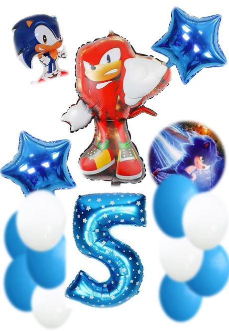 Balóny ježko sonic /červený knuckles- až 16 kusov, 