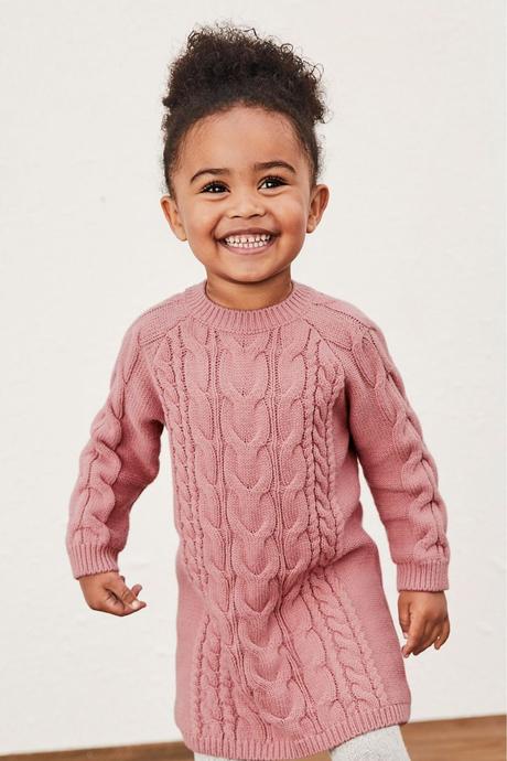 Osmičkové pletené šaty next veľ. 4-5 r., next,110