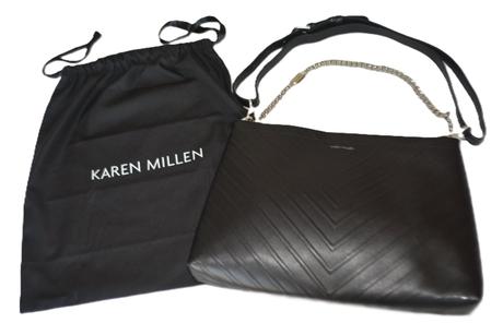 Elegantná kožená kabelka karen millen, 