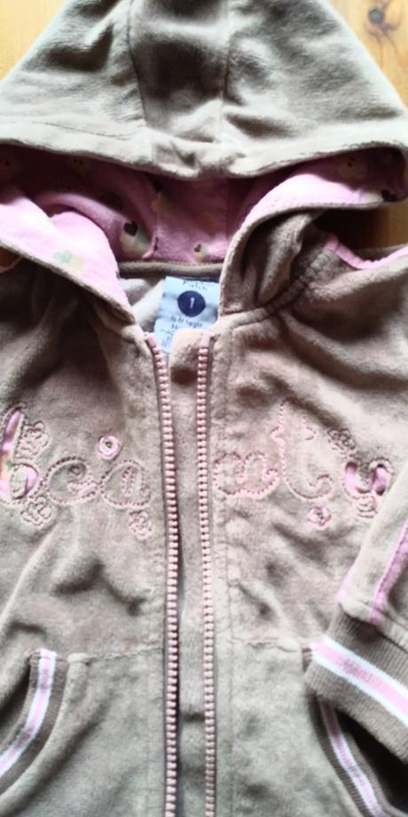 Velúrová mikina, pumpkin patch,80