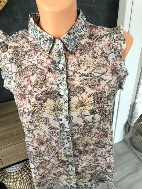 Kvetinkova bluzka, mango,s